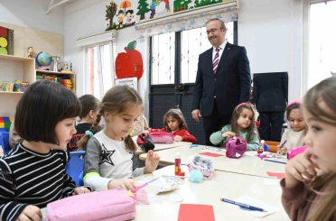 İl Milli Eğitim Müdürü Aydın, miniklere sunulan öğrenme ortamını yerinde inceledi 