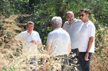 İl Müdürü Şimşek’ten okulun yeni spor alanı projesine inceleme 
