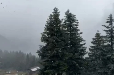 Ilgaz Dağı’nda kar yağışı etkili oluyor 