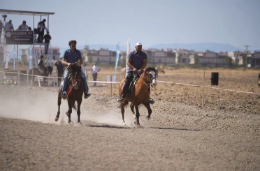 İlk kez düzenlenen 1. Ayvalık Rahvan Atları Yarışlarına ilgi yoğun oldu 