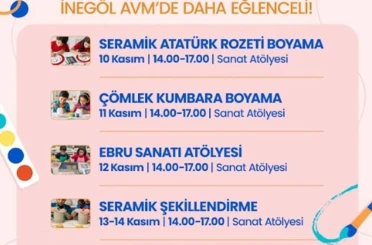 İnegöl AVM, Kasım ayı etkinlik programını duyurdu 
