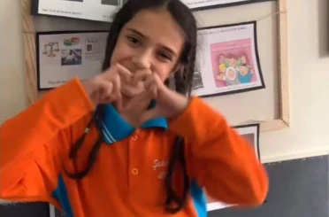 İnegöl’de öğrencilerden anlamlı 24 Kasım kutlaması 