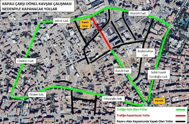 İnönü Caddesi’nden Fuzuli Caddesi’ne giriş kapanıyor
