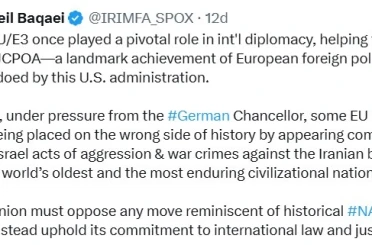 İran: "Avrupa Birliği, uluslararası hukuka bağlılığını sürdürmeli" 