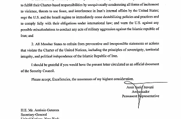 İran, BM’ye gönderdiği mektupta protestolardaki ölümlerden ABD ve İsrail’i sorumlu tuttu 