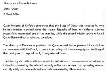 İran, Katar’daki ABD üssünü balistik füzeyle vurdu 