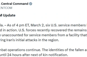 İran saldırılarında ölen ABD askerlerinin sayısı 6’ya yükseldi 