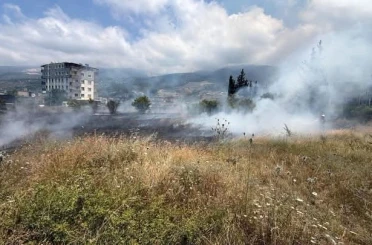İskenderun’da otluk alan yangını 