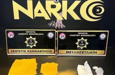 Isparta’da uyuşturucu operasyonunda 2 şüpheliye adli işlem 