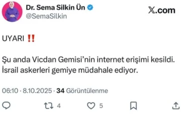 İsrail askerleri Milletvekili Ün’ün de bulunduğu Vicdan gemisine müdahale etti 