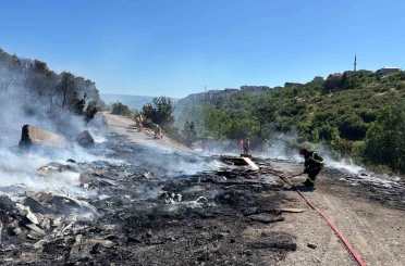 İzmit’te yangın sonrası tepki çeken manzara 