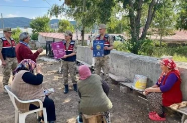Jandarma ekipleri köylerde KADES’i anlattı 