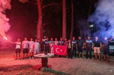 Jandarma ekiplerine kavga ihbarlı sürpriz kutlama 