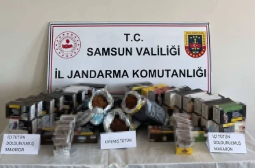 Jandarmadan kaçak tütün operasyonu 