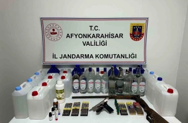 Jandarmadan sahte alkol operasyonu 