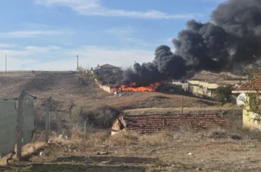 Jandarmanın dikkati yangını önledi 