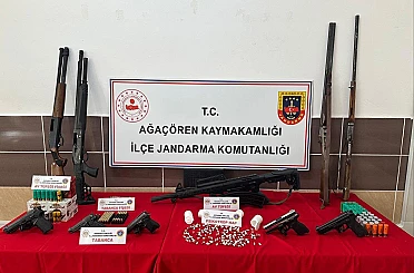 Jandarmanın düzenlediği uyuşturucu ve kaçak silah operasyonunda 7 kişi gözaltına alında