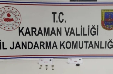 Jandarmanın uygulamasında tarihi eser ve esrar ele geçirildi: 2 tutuklama