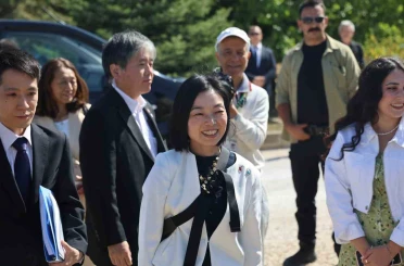 Japonya Altes Prensesi Mikasa, Kırşehir’de Japon Anadolu Arkeoloji Enstitüsü’nü ziyaret etti 