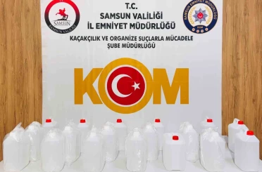 Kaçak alkol operasyonu: 90 litre etil alkol ele geçirildi 