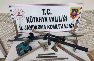 Kaçak kazı operasyonunda 9 şüpheli gözaltına alındı 