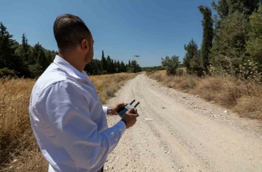 Kaçak moloz dökenlere dronlu takip 