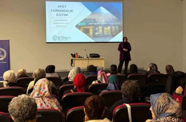 Kadınlara afet bilinci eğitimi 