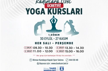 Kadınlara özel ücretsiz yoga kursları başlıyor 