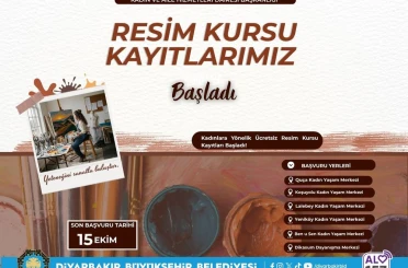 Kadınlara yönelik ücretsiz resim kursu kayıtları başladı