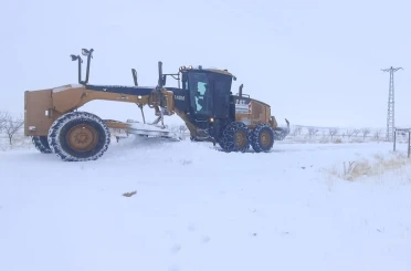 Kahramanmaraş’ın kuzey ilçelerinde kar mücadelesi 