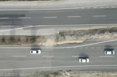 Kahramanmaraş’ta depremde 7 metre kayan yol dikkat çekiyor 