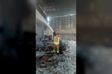 Kahramanmaraş’ta fabrika yangını