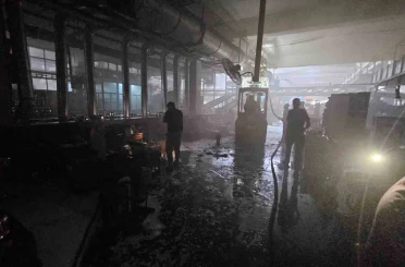 Kahramanmaraş’ta fabrika yangını 