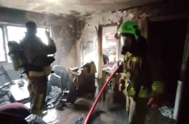 Kahramanmaraş’ta ikamet yangını 