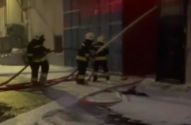 Kahramanmaraş’ta iş yeri yangını 