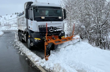 Kahramanmaraş’ta karla mücadele 
