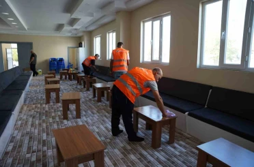 Kahta’daki taziye evlerinde kapsamlı temizlik çalışması başlatıldı 