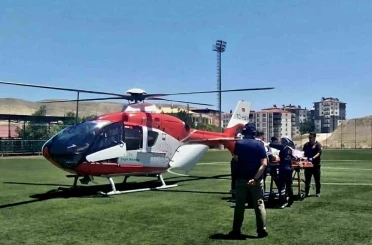 Kalp krizi geçiren hasta hava ambulansıyla Malatya’ya sevk edildi 