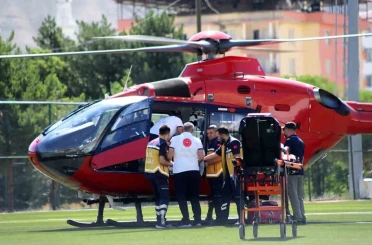 Kalp krizi geçiren hasta hava ambulansıyla Malatya’ya sevk edildi 
