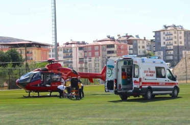Kalp krizi geçiren hasta hava ambulansıyla Malatya’ya sevk edildi 