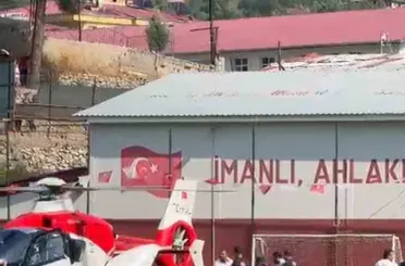 Kalp krizi geçiren vatandaş helikopter ambulansla hastaneye kaldırıldı
