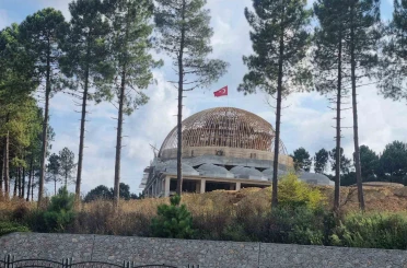 Kampüs Camii inşaatında sona doğru 