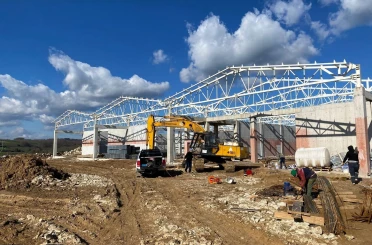 Kandıra Fındık Deposu’nda yapısal imalatlar tamamlandı 