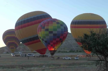 Kapadokya’da balon turizmi 750 bin yolcuyu aştı 