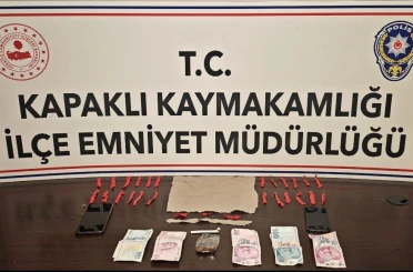 Kapaklı’da uyuşturucu ticaretine 3 tutuklama 