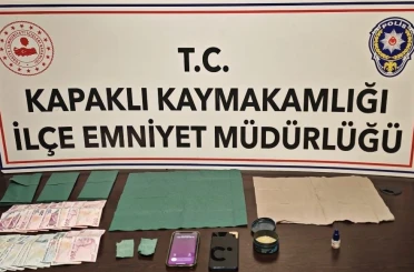 Kapaklı’da yakalanan zehir taciri tutuklandı 