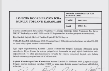 Karabük Lojistik Merkezi projesi onaylandı 