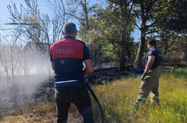 Karabük’te baraka ve ot yangını söndürüldü 