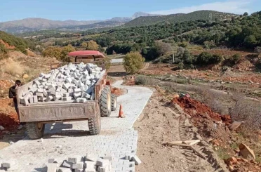 Karacasu Dibekbükü mevkiindeki yol çalışması tamamlandı 