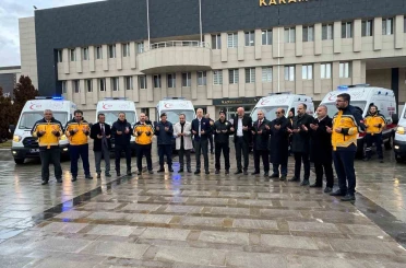 Karaman’da ambulans sayısı 37’ye yükseldi 
